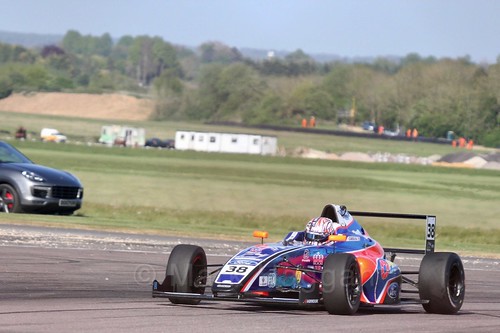 Jamie Caroline in British Formula Four at Thruxton, May 2017