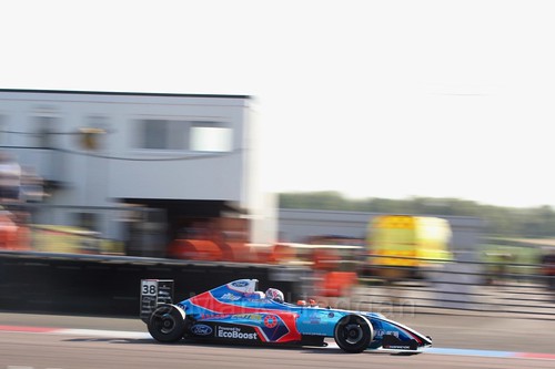 Jamie Caroline in British Formula Four at Thruxton, May 2017