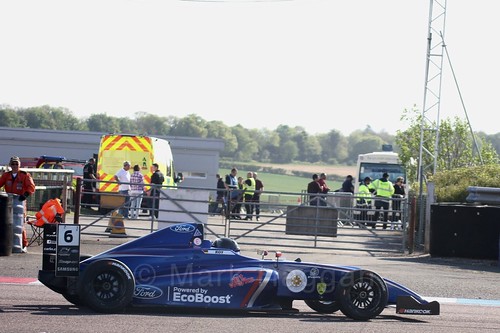 Lucas Alecco Roy in British Formula Four at Thruxton, May 2017