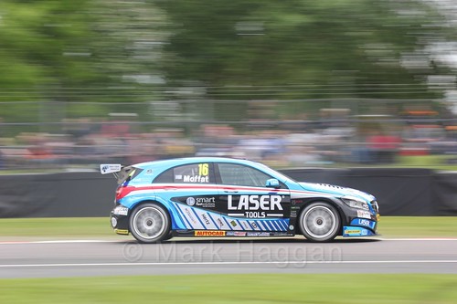 Aiden Moffat in BTCC action at Oulton Park, May 2017