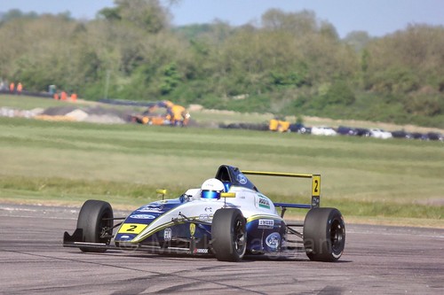 Harry Webb in British Formula Four at Thruxton, May 2017