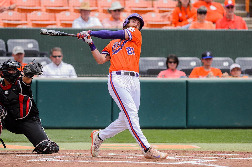 Clemson Baseball Photo of Reed Rohlman and Louisville