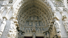 Amiens Cathedral, left portal tympanum