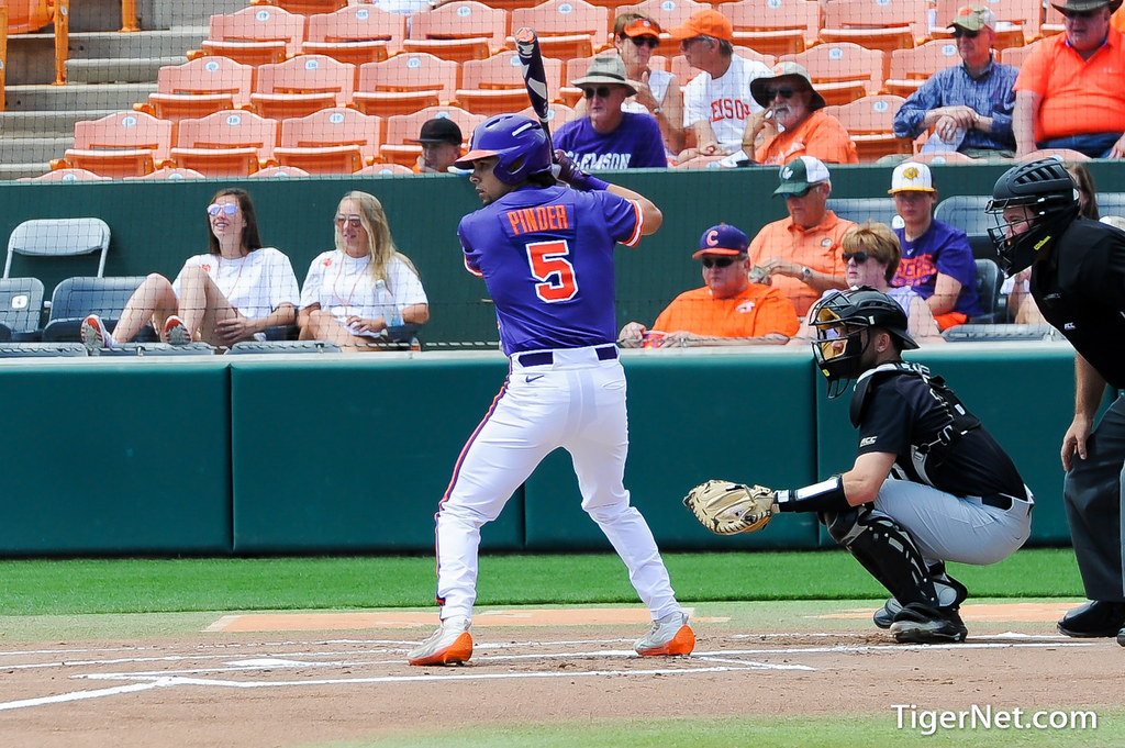 Clemson Baseball Photo of Chase Pinder and Wake Forest