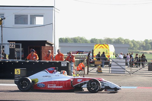 Oliver York in British Formula Four at Thruxton, May 2017