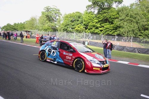Jack Goff on the BTCC grid at Oulton Park, May 2017