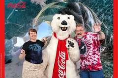 Tracey and Scott meet the Coca-Cola Polar Bear • <a style="font-size:0.8em;" href="http://www.flickr.com/photos/28558260@N04/35008804702/" target="_blank">View on Flickr</a>