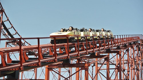SAKURAKO get on a looping roller coaster!!!