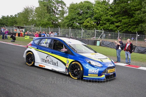 Stephen Jelley on the BTCC grid at Oulton Park, May 2017