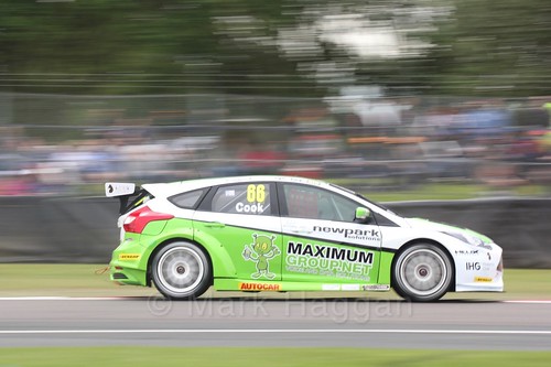 Josh Cook in BTCC action at Oulton Park, May 2017