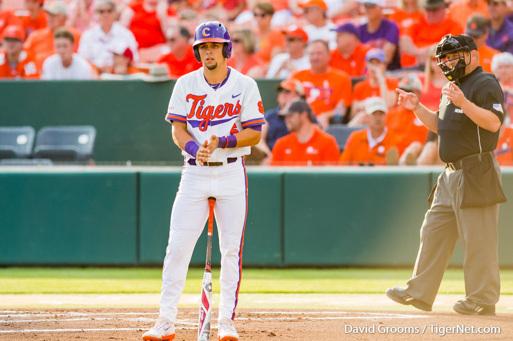 Clemson Baseball Photo of Chase Pinder and uncg
