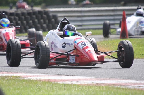 Michael Eastwell in the Formula Ford FF1600 championship at Kirkistown, June 2017