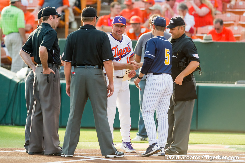 Clemson Baseball Photo of Monte Lee and uncg