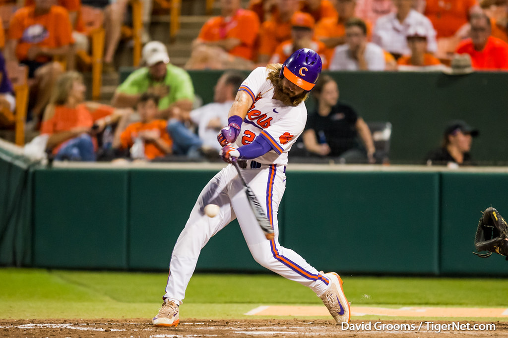 Clemson Baseball Photo of Reed Rohlman and uncg