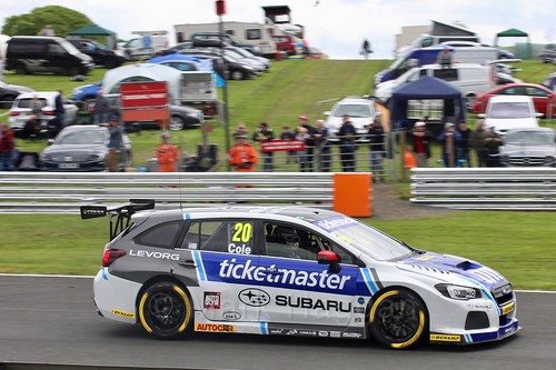 James Cole in BTCC action at Oulton Park, May 2017