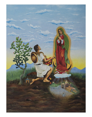 Autor: OMAR RIOS MARTINEZ, Este cerrito elijo para hacer mi altar  40x30 cm