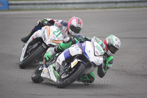 Jared Schultz in World Supersport 300 at Donington Park, May 2017