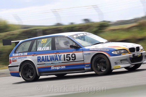 Francis Allen in the Libre Saloons championship at Kirkistown, June 2017