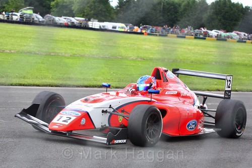 Ayrton Simmons in British F4 during the BTCC weekend at Croft, June 2017