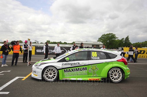 Josh Cook on the BTCC grid at Oulton Park, May 2017