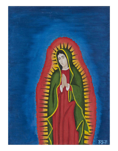 Autor: FRANCISCO SAENZ PORTILLO, Virgen de Guadalupe  40x50 cm