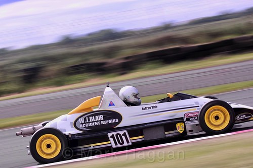 Andrew Blair in the Formula Ford FF1600 championship at Kirkistown, June 2017