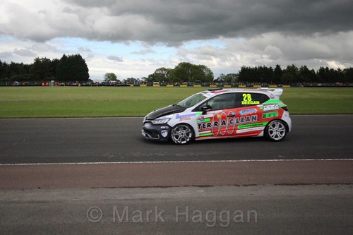 Shayne Deegan in the Renault Clio Cup during the BTCC weekend at Croft, June 2017