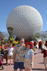 Tracey and Scott at Epcot • <a style="font-size:0.8em;" href="http://www.flickr.com/photos/28558260@N04/34404567334/" target="_blank">View on Flickr</a>