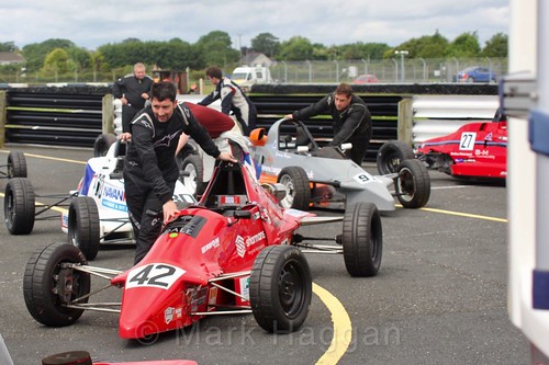 Mark de Rozarieux in the Formula Ford FF1600 championship at Kirkistown, June 2017