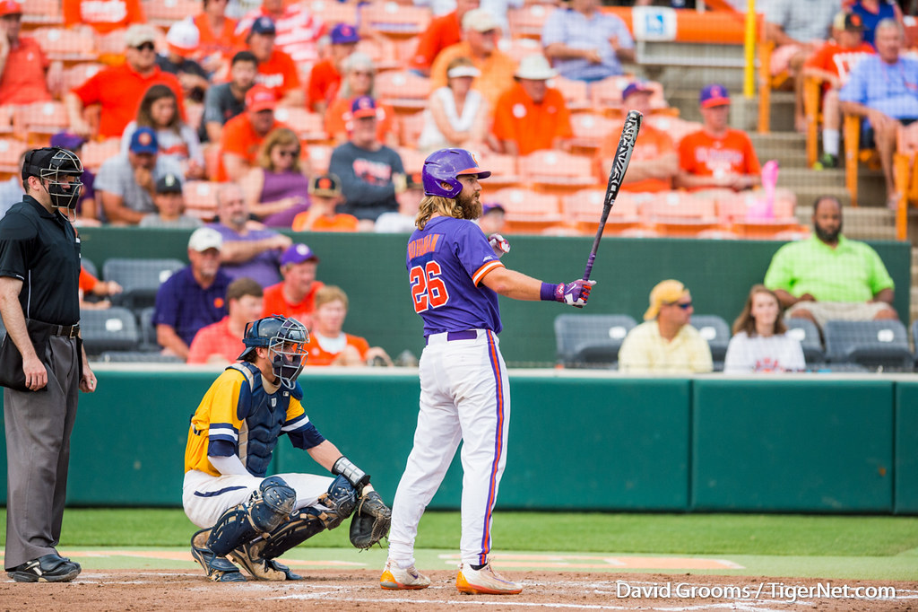 Clemson Baseball Photo of Reed Rohlman and uncg