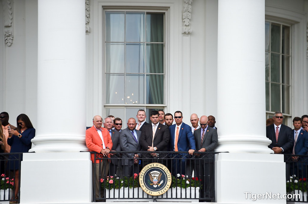 Clemson Football Photo of whitehouse and nationalchampions