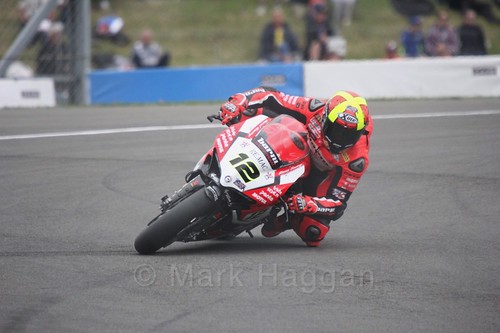 Javier Fores in World Superbikes at Donington Park, May 2017