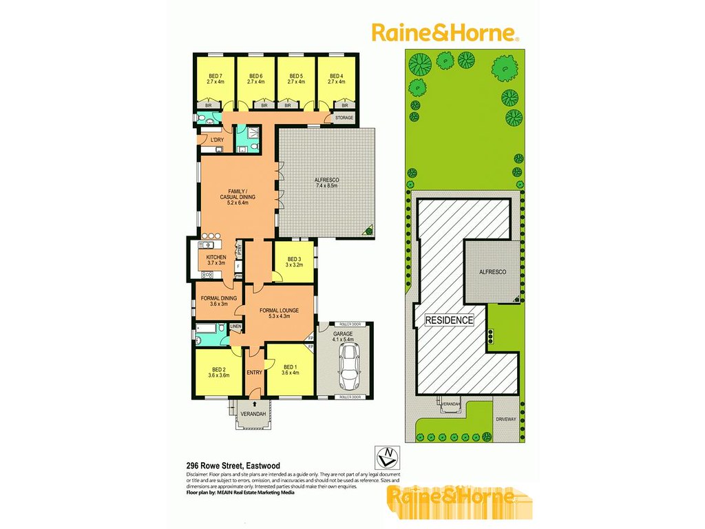 296 ROWE STREET floorplan