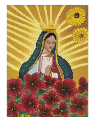 Autor: DORA BEATRIZ VALENZUELA RUIZ, Virgen de Guadalupe  30x40