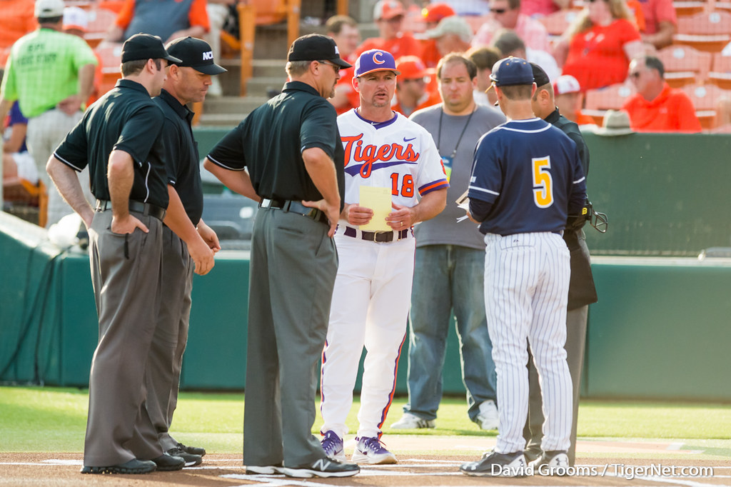Clemson Baseball Photo of Monte Lee and uncg