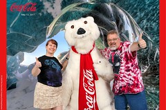 Tracey and Scott with the Coca-Cola Polar Bear • <a style="font-size:0.8em;" href="http://www.flickr.com/photos/28558260@N04/34364275893/" target="_blank">View on Flickr</a>