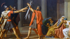 David, Oath of the Horatii (detail)
