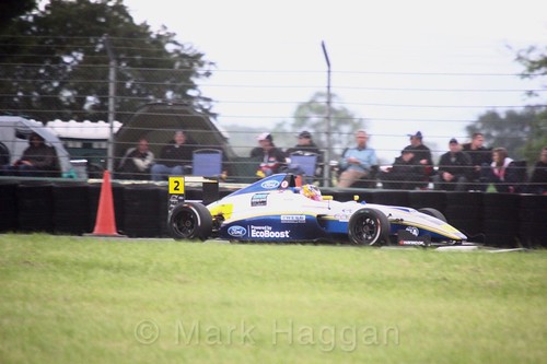 Harry Webb in British F4 during the BTCC weekend at Croft, June 2017