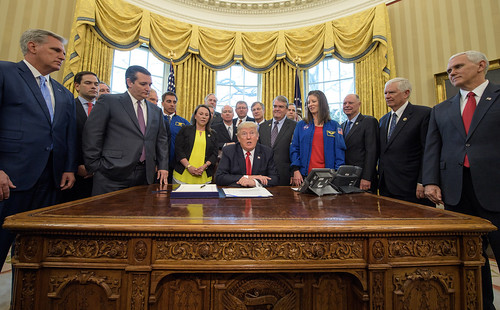 President Trump signs NASA Transition Au by US Department of State, on Flickr