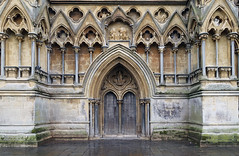 Wells Cathedral, west front central portal