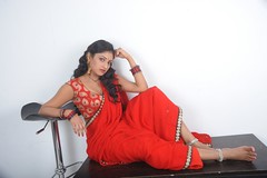 ACAM Telugu Movie Heroine Haripriya Saree Hot Photos