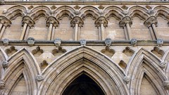 Lincoln Cathedral, façade detail