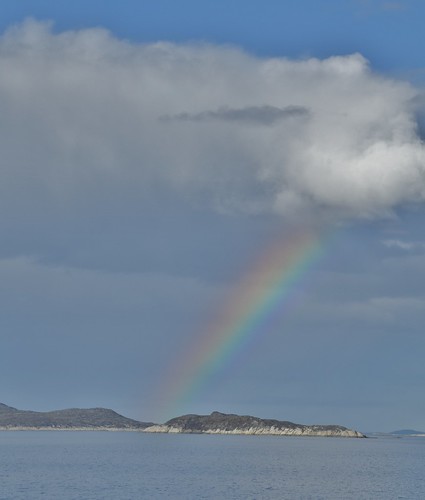 Rainbow, Departing Hopedale, Labrador, NL