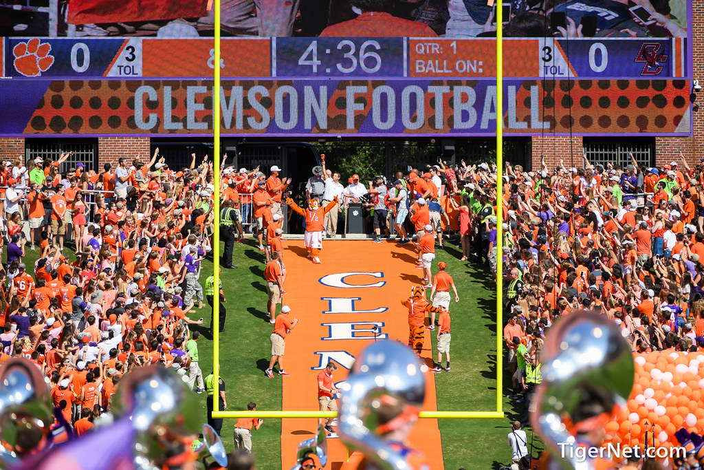 Clemson Football Photo of Dabo Swinney and The Hill and Boston College