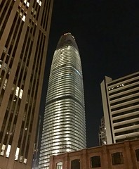 Salesforce Tower (building a new landmark). Over 1,000 feet tall, the tallest building in San Francisco, second tallest building west of the Mississippi.