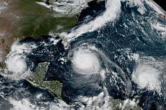 GOES-16 Sees Hurricanes Katia, Irma and José