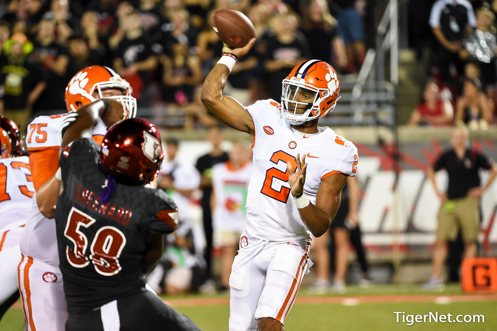 Clemson Football Photo of Kelly Bryant and Louisville