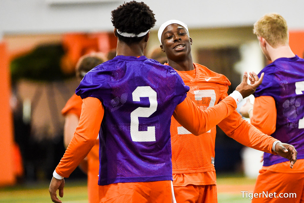 Clemson Football Photo of Cornell Powell and Kelly Bryant