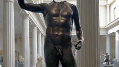 Bronze statue of a nude
