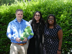 Joe, Jerrica, and Jeneé are three of Broome's quarterly "Leap Frogs".